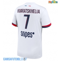 Camisa de time de futebol Paris Saint-Germain Khvicha Kvaratskhelia #7 Replicas 2º Equipamento 2025-26 Manga Curta